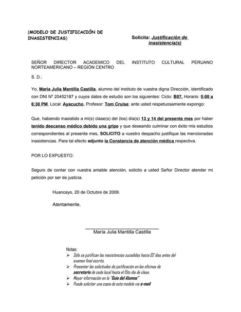 PERMISO O EXCUSA.