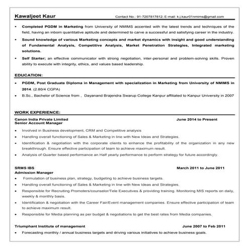 Final CV | PDF