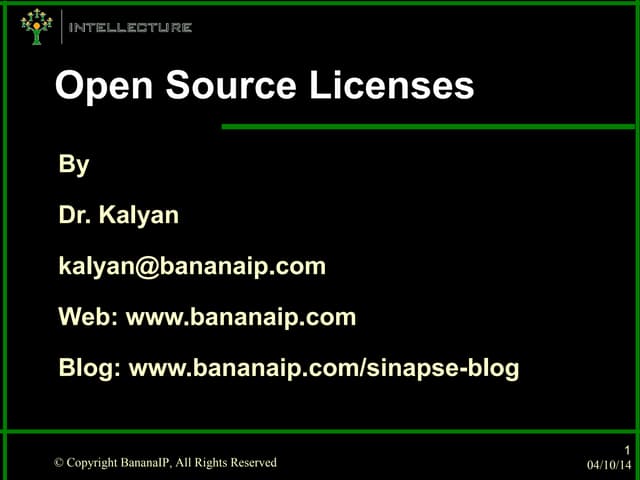 Open Source Licenses