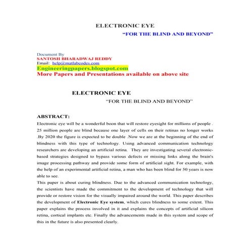 49540326 electronic-eye | PDF