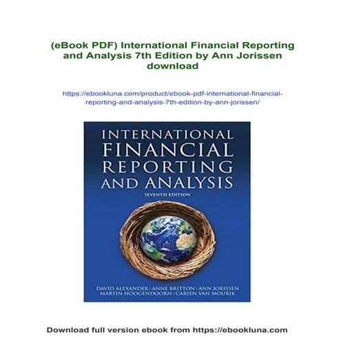(eBook PDF) International Financial Reporting and Analysis 7th Edition by Ann...