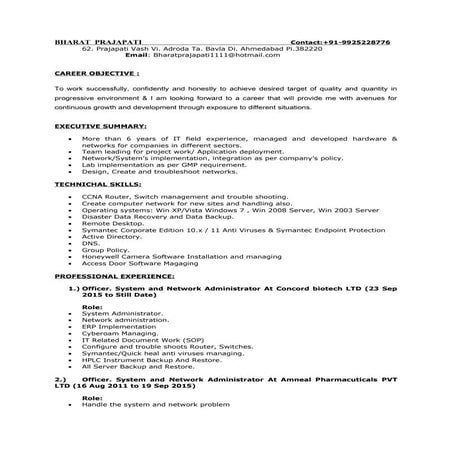 VINAY CV | DOC