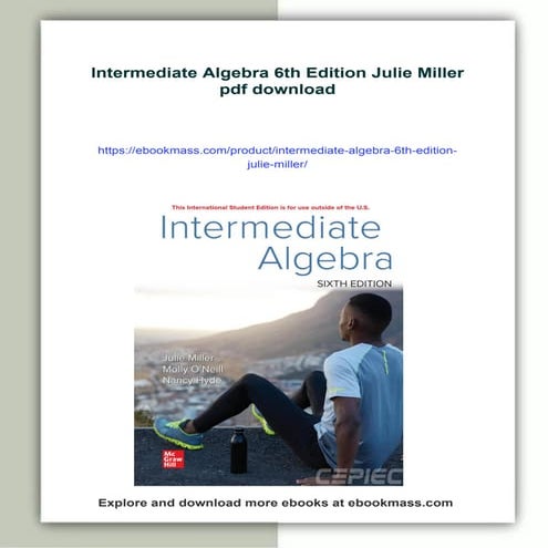 Intermediate Algebra 6th Edition Julie Miller