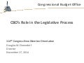 CBO’s Role in the Legislative Process
