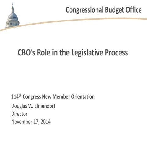 CBO’s Role in the Legislative Process
