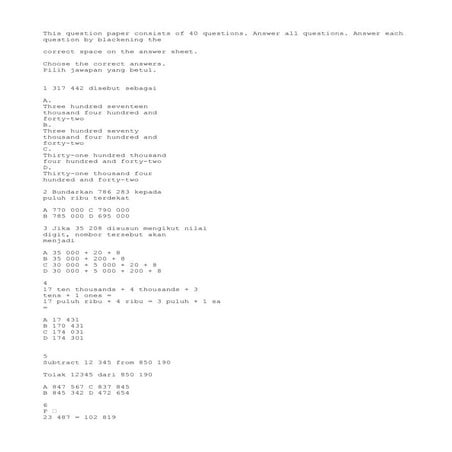 49867802 soalan-matematik-tahun-5-mathematics-year-5