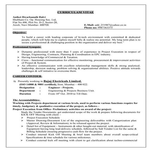 Project Engineer- (Design, Engineering, Planning & Coordination - Projects)