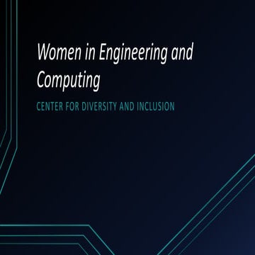Barriers to Success for Women in Engineering and Computing