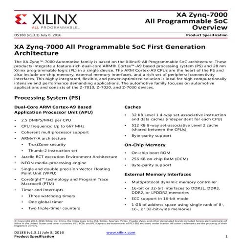 ds188-XA-Zynq-7000-Overview