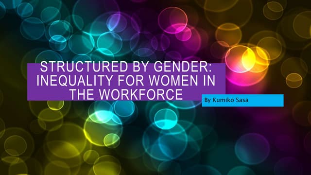 Structured by Gender