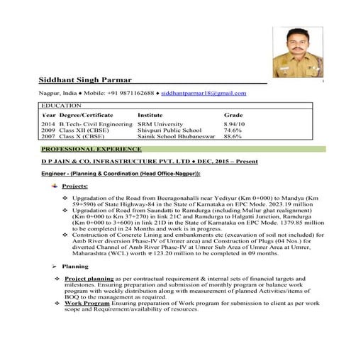 Siddhant Singh Parmar-new resume (17.02.2016).compressed