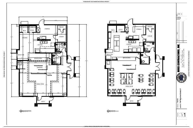 AS BUILT COVENTRY RI TACO BELLMAIN FLOOR PLAN & UTILITIES