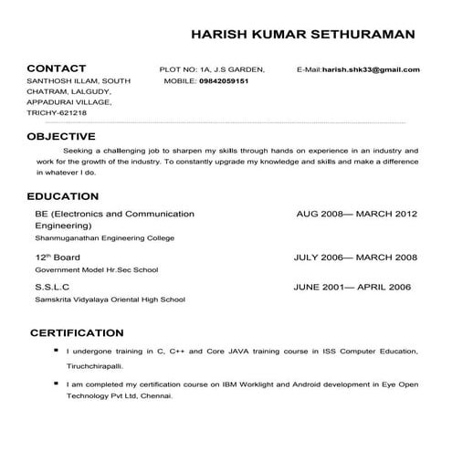 HarishResume