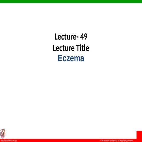 49  a presentation on PDA303T Eczema 1.pptx