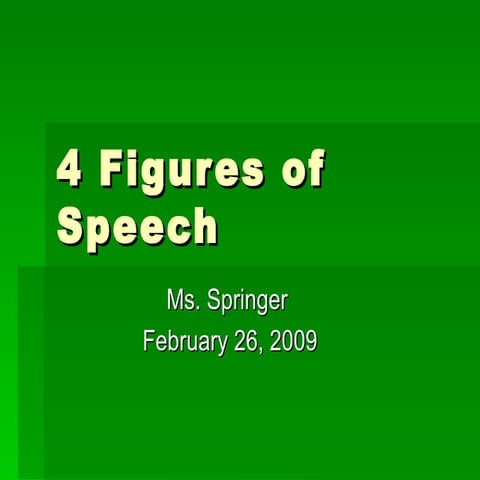 4 Figures Of Speech