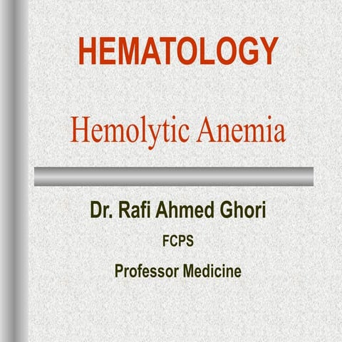 4a..hemolytic anemia