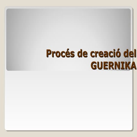 4a. procés de creació del guernika