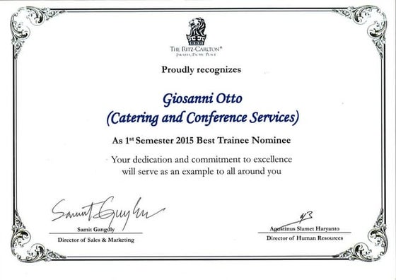 Certificate of Excellence | PDF