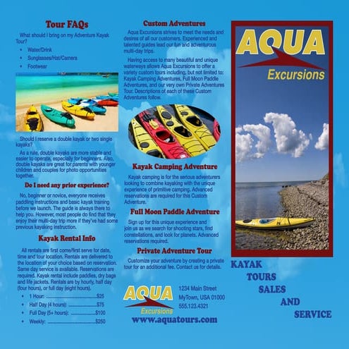 DES114 Kayak Brochure