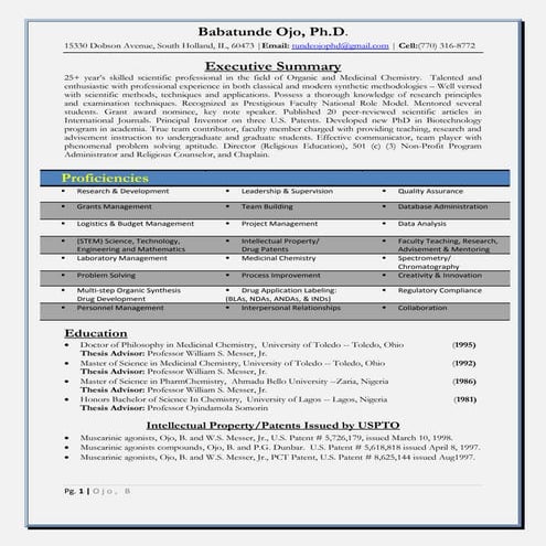 Dr. Babatunde Ojo - MMPIL-RESUME