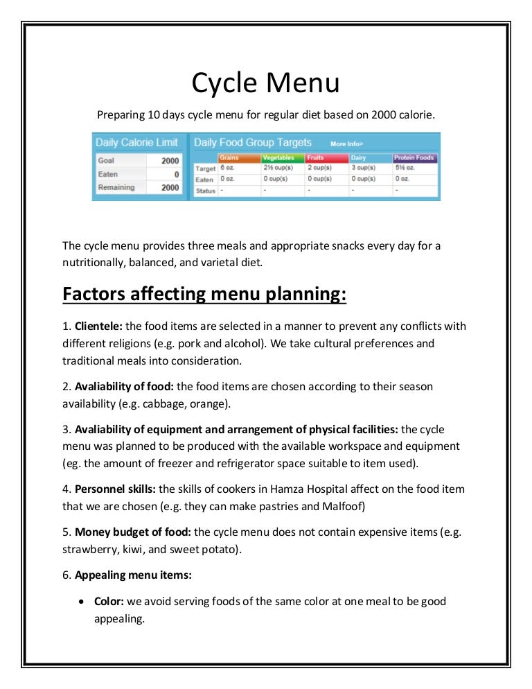 CycleMenu
