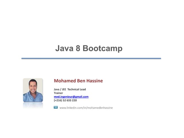 Java 8 Bootcamp