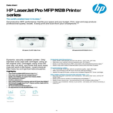 Hp Printer Brochure For Customer Reference | PDF
