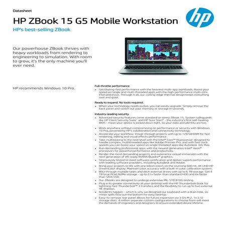HP ZBook 15 G5