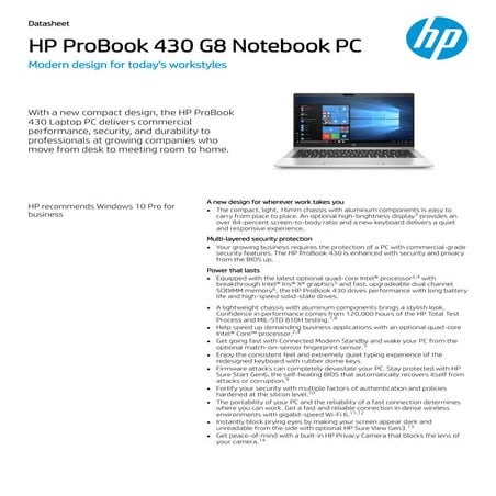 hp probook 430