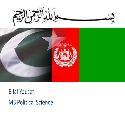 Pak-Afghan Relations in post 9-11 era: A case study of Durand line security b...