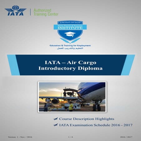 IATA - Air Cargo Introductory Diploma
