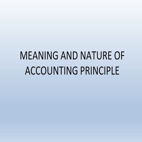 4 acounting principle