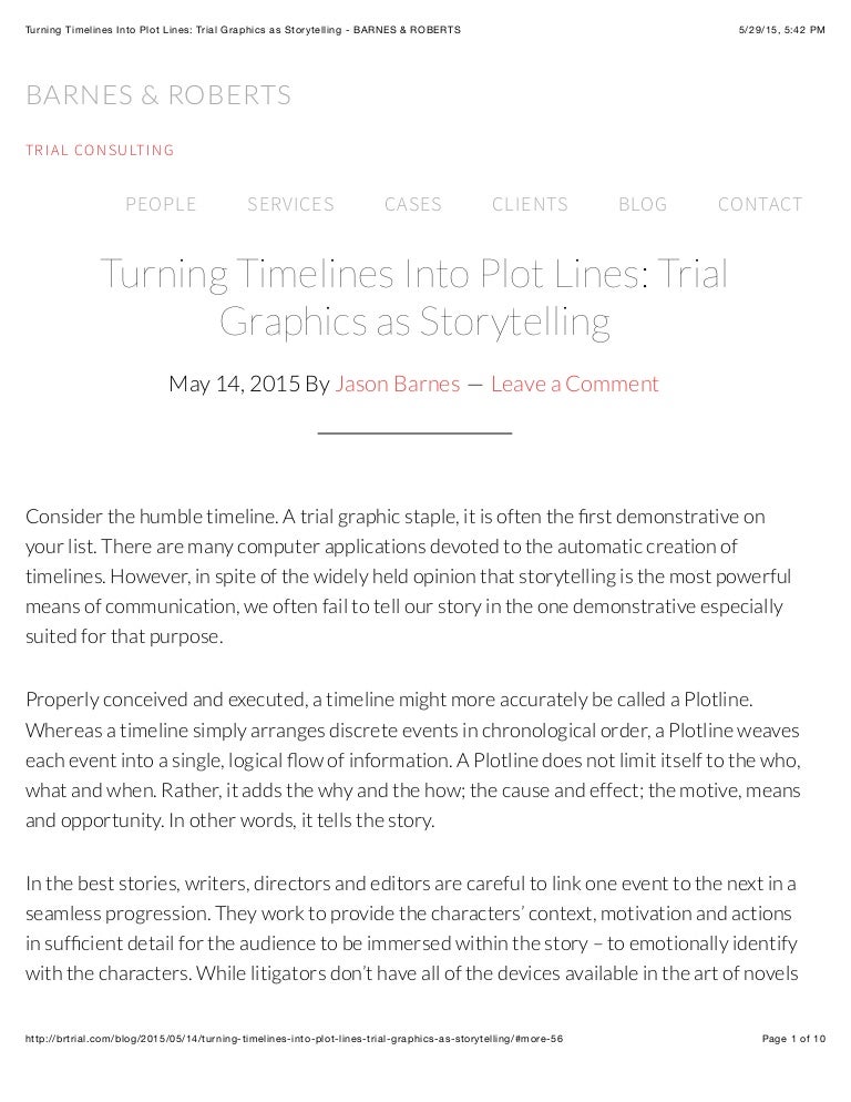 Turning Timelines Into Plot Lines Trial Graphics As Storytelling B