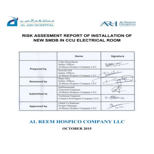 risk assesment SMDB | PDF