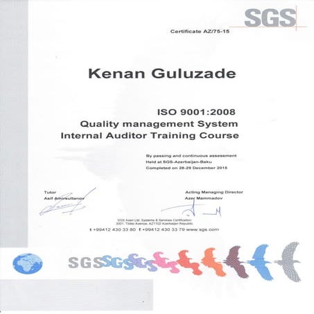 SGS 18001 | PDF