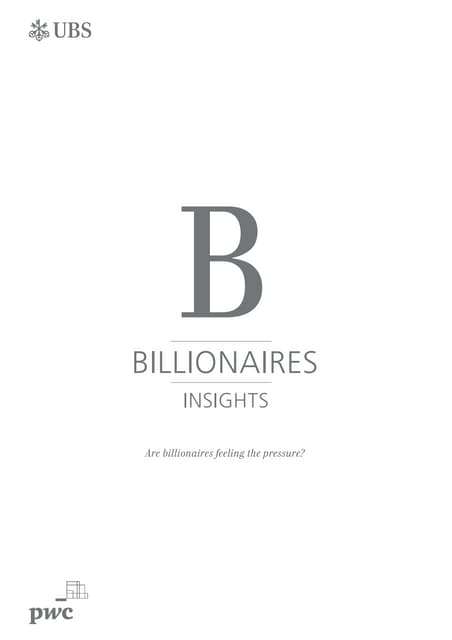 Billionaires Report 2016