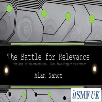 Alan Nance: The Battle for Relevance