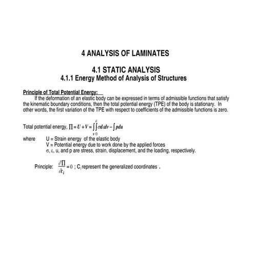 4 analysis of laminates