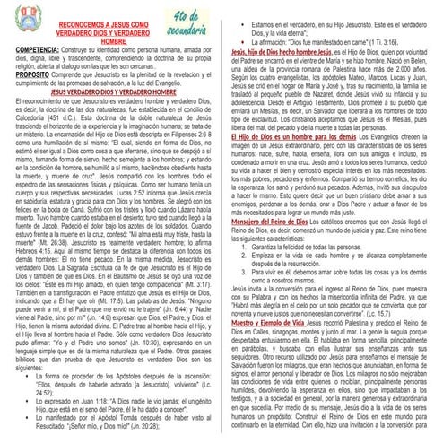 4° AÑO - RECONOCEMOS A JESUS COMO VERDADERO DIOS Y VERDADERO HOMBRE.docx