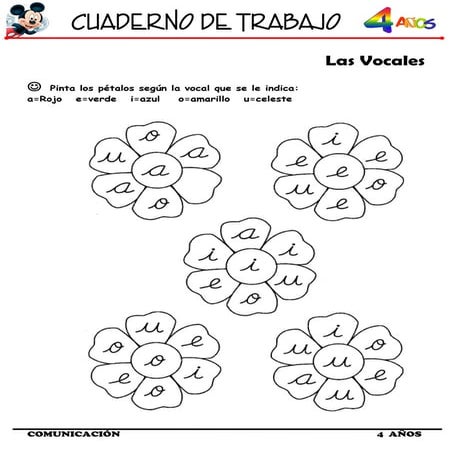 Cuaderno de trabajo II - 4 Años Comunicacion | DOC