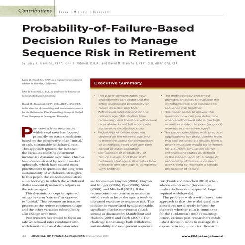 4a Probability-of-Failure-Based Decision Rules to Manage Sequence Risk in Ret...