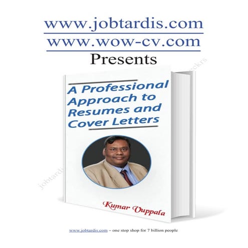 4 a professional approach to resumes and cover letters