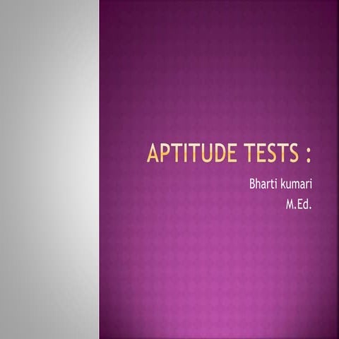 4 aptitude