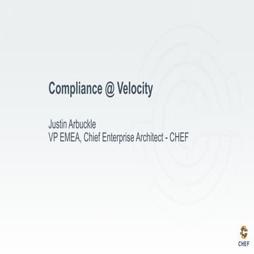Chef: Compliance @ Velocity