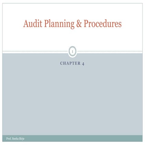 4) Audit planning & procedures.pptx