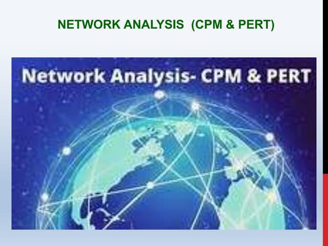 4 b. Project management - network analysis