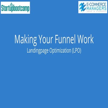 Landing page design + landing page optimization