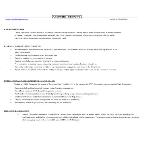 Anuradha Bhardwaj cv