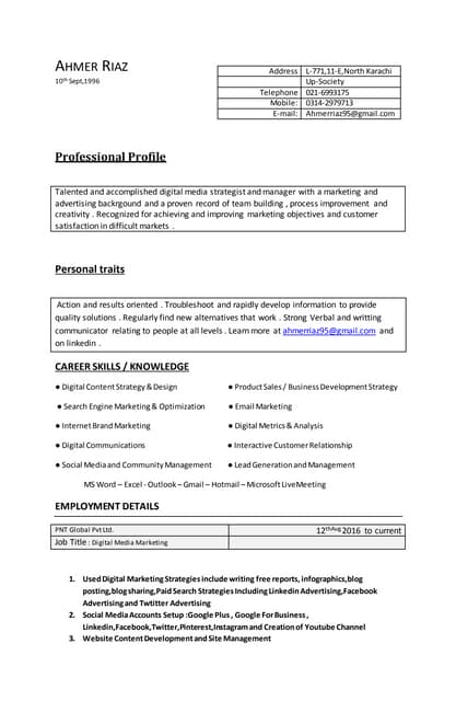 Elisabeth kuipers onepager | PDF | Marketing and Advertising | Business