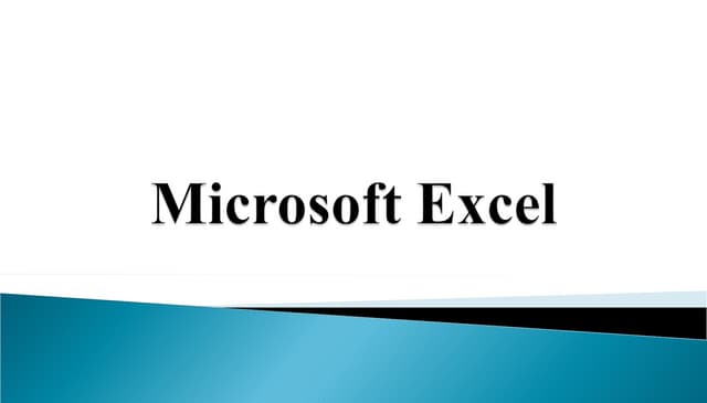 Advanced Excel ppt